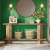 71-Inch Long Console Table for Entryway, Wooden Sofa Table Behind Couch, for Living Room