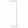 67in Coat Rack Stand, Golden Metal Freestanding Heavy Duty Clothes Rack with ceramic plate, Multipurpose Garment Hanger for Bedroom, Hat, Scarf
