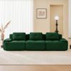 117" Modern Modular Sectional Sofa for Living Room, Corduroy Fabric,Oversized 3-Seater Couch with Deep Seat, Pearl-like piping, Tufted Design