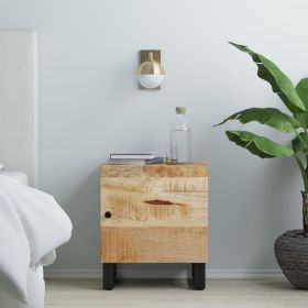Bedside Cabinet 15.7"x13"x18.1" Solid Wood Mango
