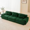 117" Modern Modular Sectional Sofa for Living Room, Corduroy Fabric,Oversized 3-Seater Couch with Deep Seat, Pearl-like piping, Tufted Design