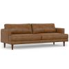 Livingston - 90" Sofa - Caramel Brown