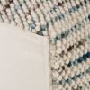 Zoey 18 inch Wide Cube Pouf in Multi-Beige Wool and Cotton