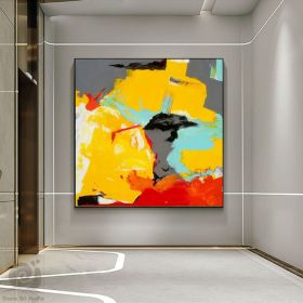 Extra Large Wall Art Large Canvas Handmade Painting Original Abstract Landscape Painting Abstract Painting on Canvas Oil Painting Original Canvas (style: 01, size: 120x120cm)