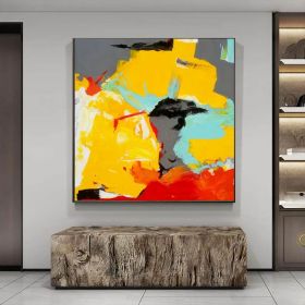 Extra Large Wall Art Large Canvas Handmade Painting Original Abstract Landscape Painting Abstract Painting on Canvas Oil Painting Original Canvas (style: 01, size: 160x160cm)