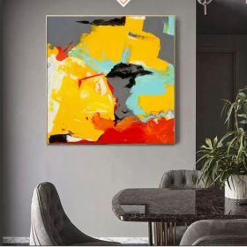Extra Large Wall Art Large Canvas Handmade Painting Original Abstract Landscape Painting Abstract Painting on Canvas Oil Painting Original Canvas (style: 01, size: 140x140cm)