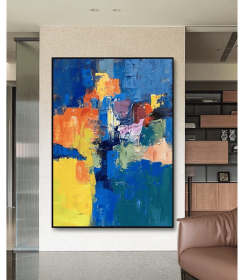 Abstract Oil Painting On Canvas Modern Oil Painting Hand Painted Large Wall Art For Home Decor (style: 01, size: 100X150cm)