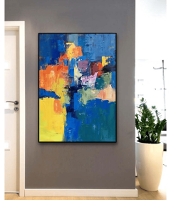 Abstract Oil Painting On Canvas Modern Oil Painting Hand Painted Large Wall Art For Home Decor (style: 01, size: 60X90cm)