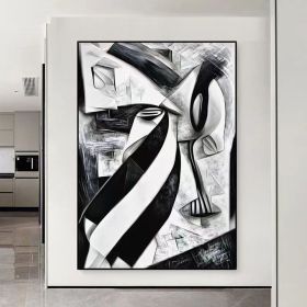 Abstract Oil Painting On Canvas Modern Figure Oil Painting Hand Painted Large Wall Art For Home Decor (style: 01, size: 60X90cm)