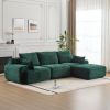 Modern Memory Foam Compressed Sofa,Large Sectional Couches for Living Room,Pet-Friendly Cloud Modular Sectional Sofa,Corduroy Fabric