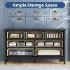7 Drawer Dresser For Bedroom, Wood Storage Cabinet With Meta Handles, Modern Closet Of Drawers for Living Room, TV Stand Dresser