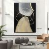 Handmade Hand Painted Oil Painting Wall Modern Abstract Oversize Abstract Paintings On Canvas Black And White Wall Art Set Acrylic Painting Hotel The